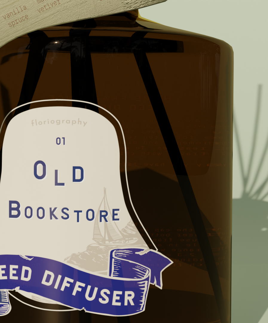 No. 01 Old Bookstore Reed Diffuser 街角舊書店 室內擴香