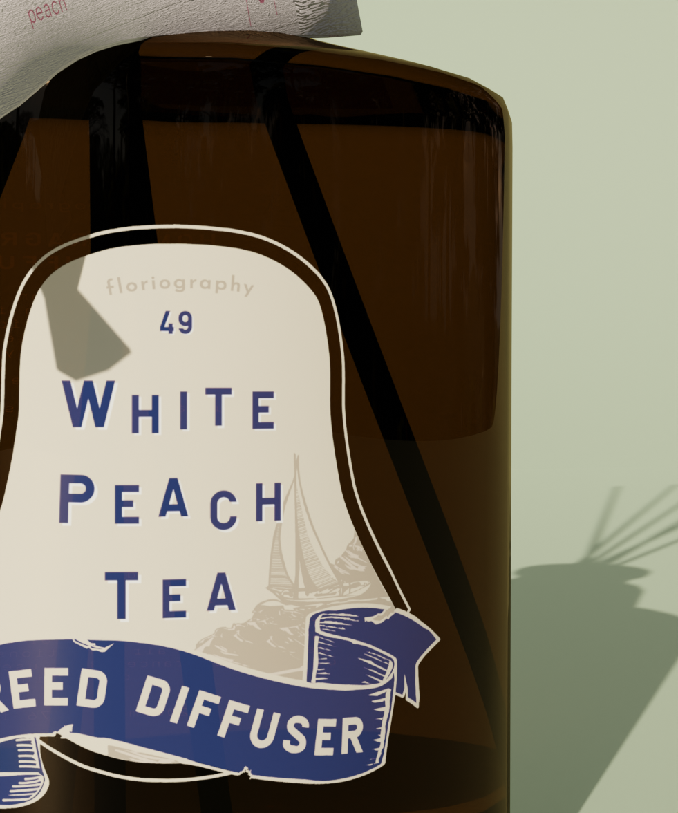 No. 49 White Peach Tea Reed Diffuser
